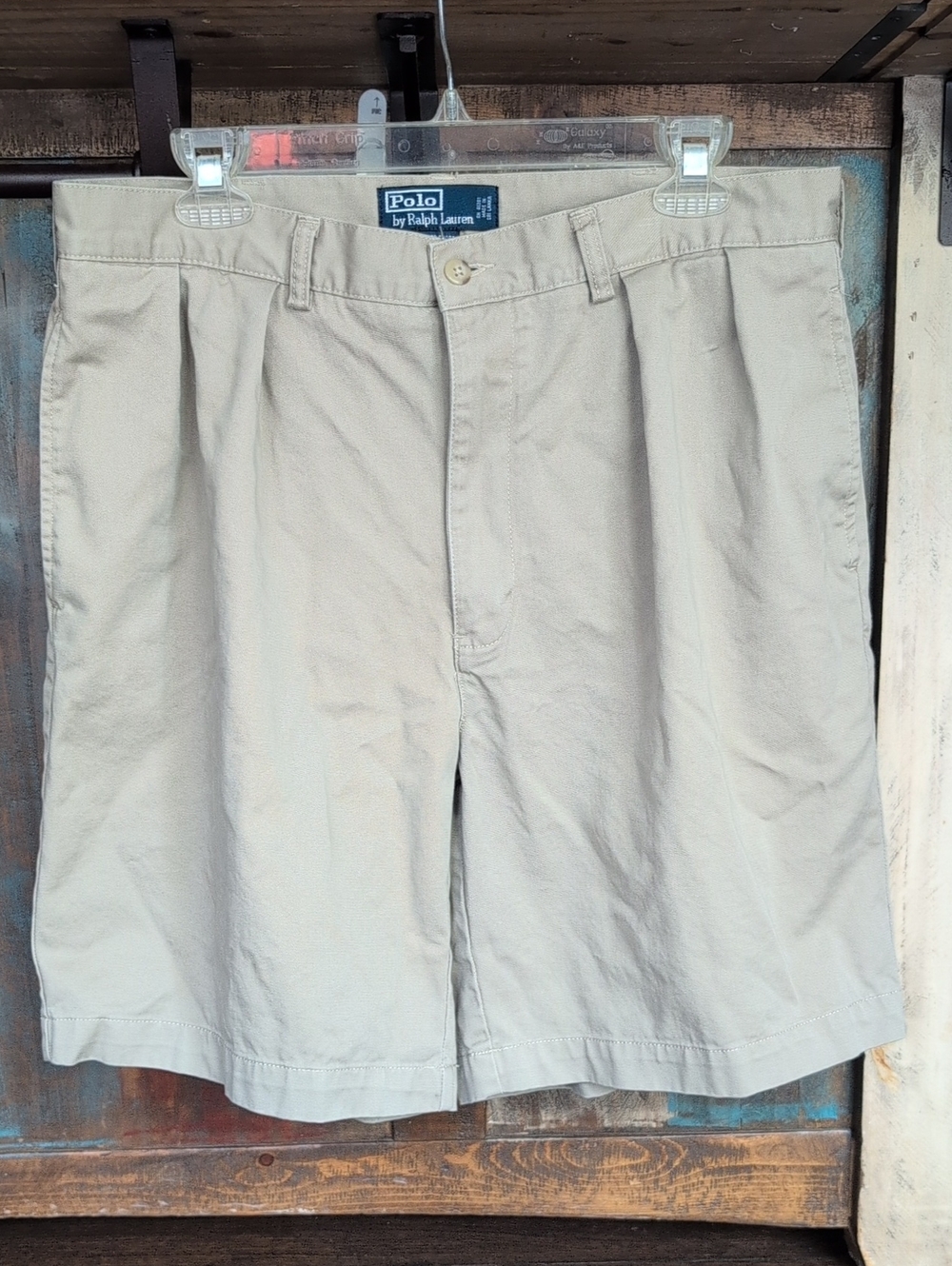 Polo by Ralph Lauren Khaki Classic Chino Tyler Short 100% Cotton - Men's 35
